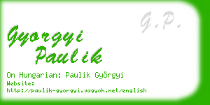 gyorgyi paulik business card